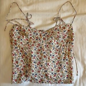 Reformation Floral Liza Top